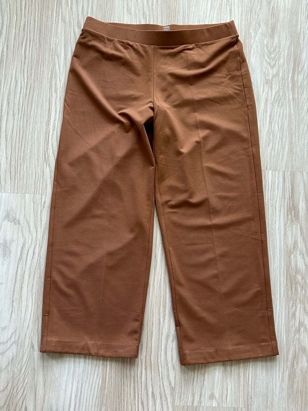 Pure Jill Affinity French Terry Pull-On Wide-Leg Petite Pants